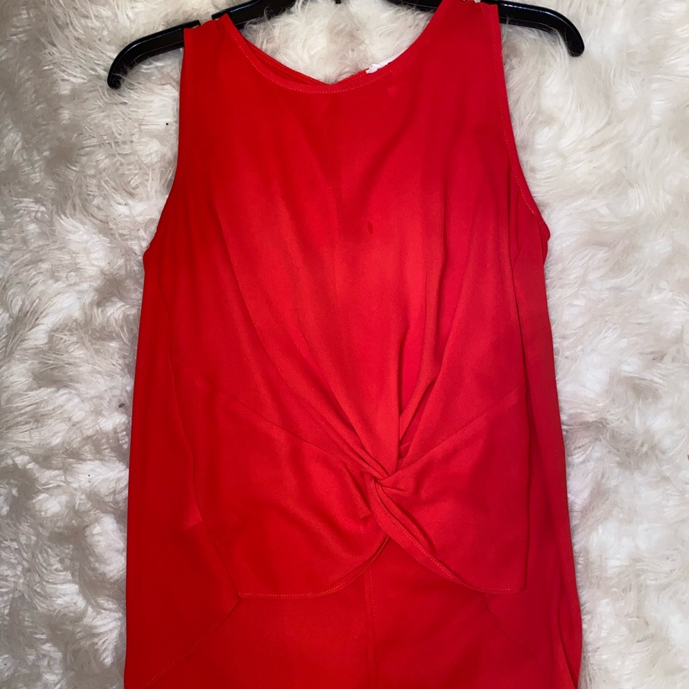 Red tank top